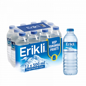 Упаковка минеральной воды Erikli 0.5 л x 12 шт, в пластиковой бутылке по максимально выгодной цене!