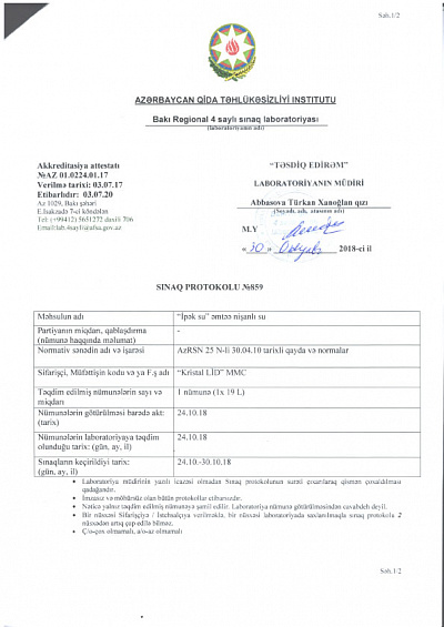 Accreditation certificate 30.10.18